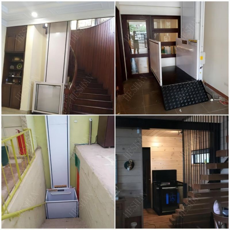 Semi Automatic Outdoor Vertical Wheelchair Lift Platform CE Emark Certified
