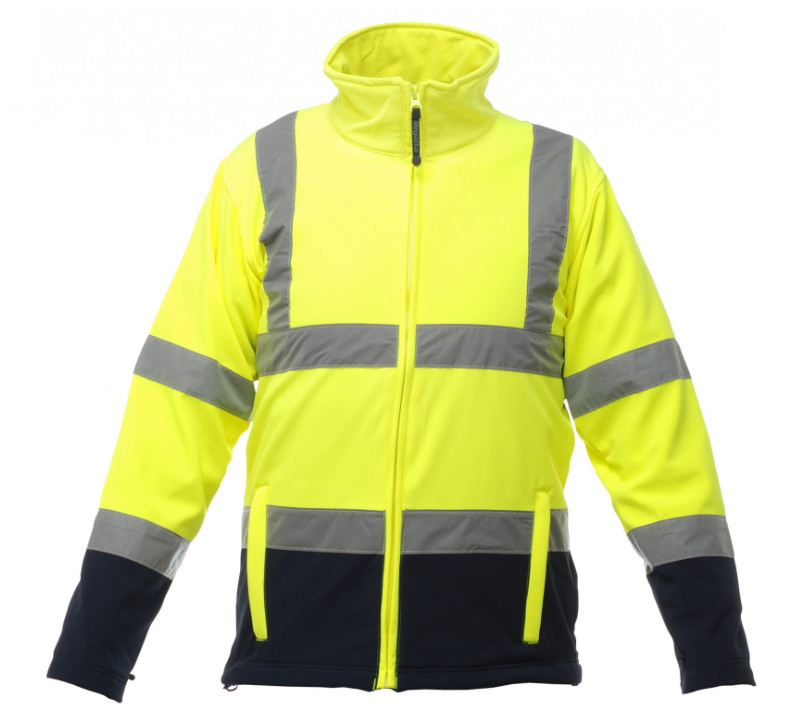 Reflective PPE Safety Wear High Quality Fluorescent Yellow Polyester Reflective Jacket
