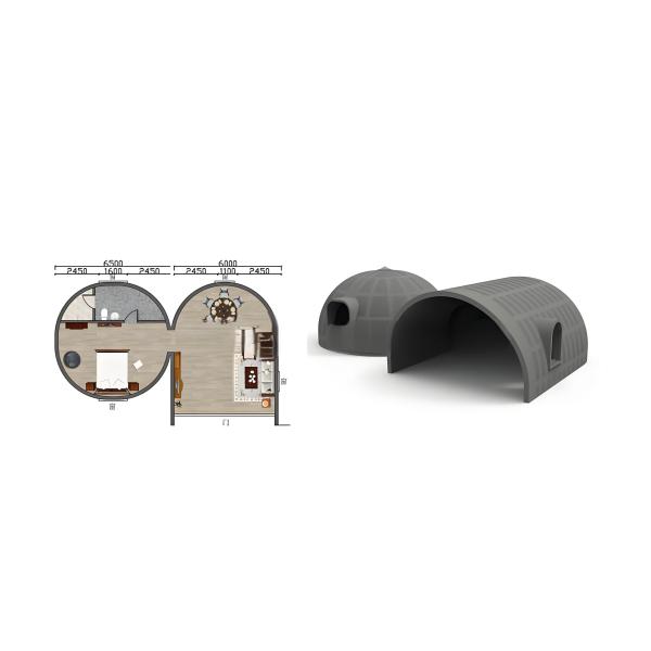 Customizable Luxury Camping Houses Soundproof Made Of Graphene Materials