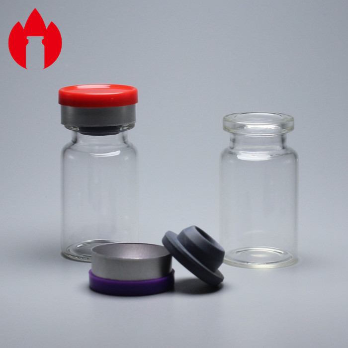 Customized 5ml Transparent Medicinal Borosilicate Glass Tube Vials