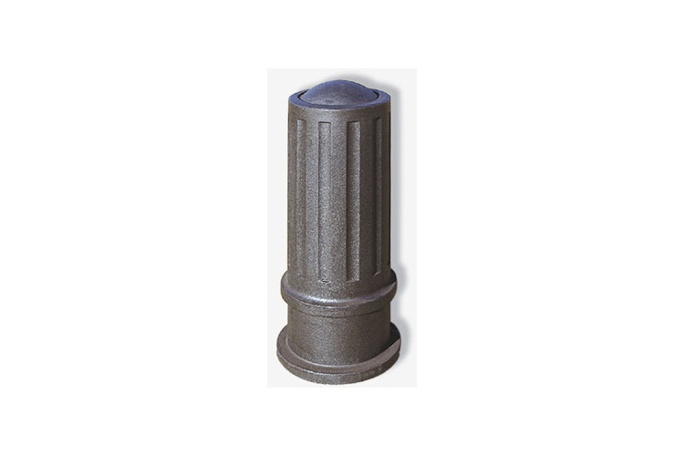 Durable Cylindrical Cast Iron Bollards Roadway Safety Security Bollard Sand Casting
