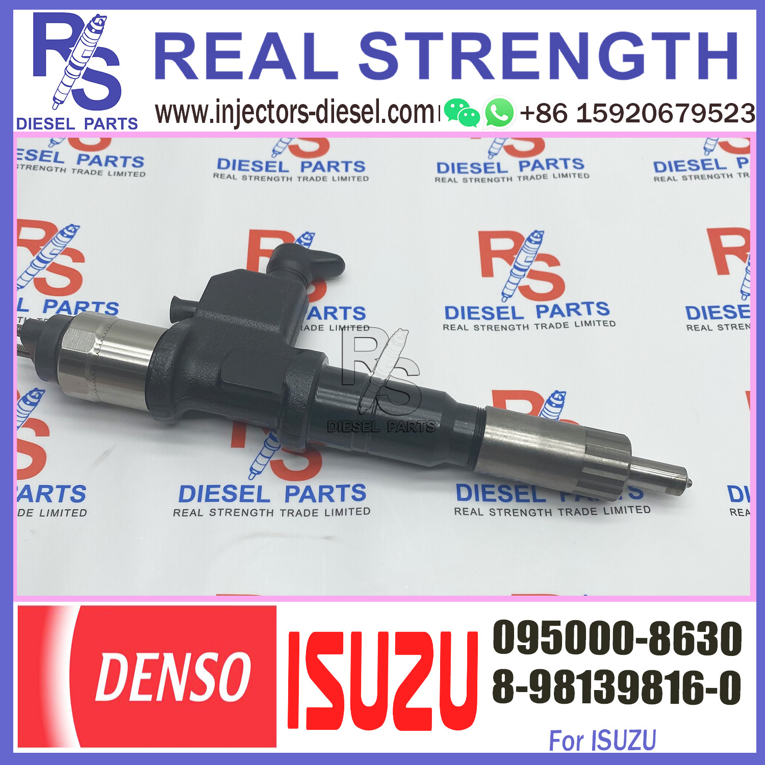Huida Diesel Engine fuel injector 095000-6652 8-98030550-2 095000-8630 8-98139816-0 Original