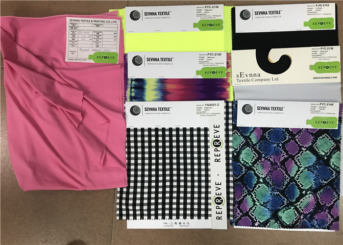 Black Lycra Eco Friendly Swimwear Fabric Two Way Stretch Sun Tan Ray Through