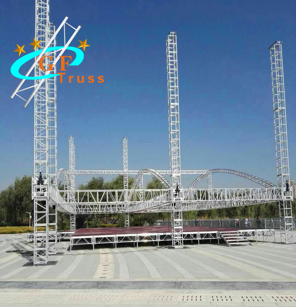 14M Safety Span 6082 Aluminum Stage Truss For Hanging Displays