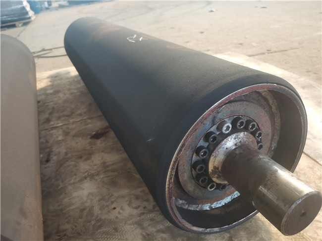 Self Cleaning 1000T/H Rubber Lagging Pulley For Chemical Plant