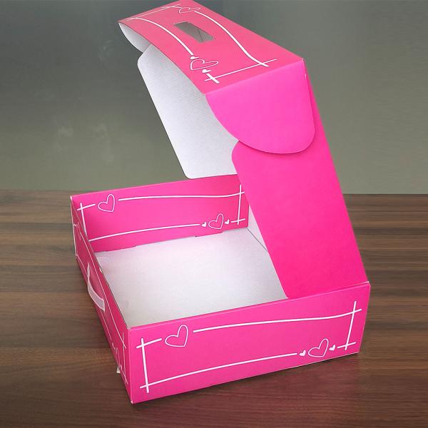 Recyclable Corrugated Paper Box Custom Cosmetic Packaging Boxes With plastic hook