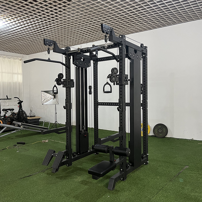 Body Building Power Cage Squat Rack Weight Lifting Smith Machine Fitness Equipment