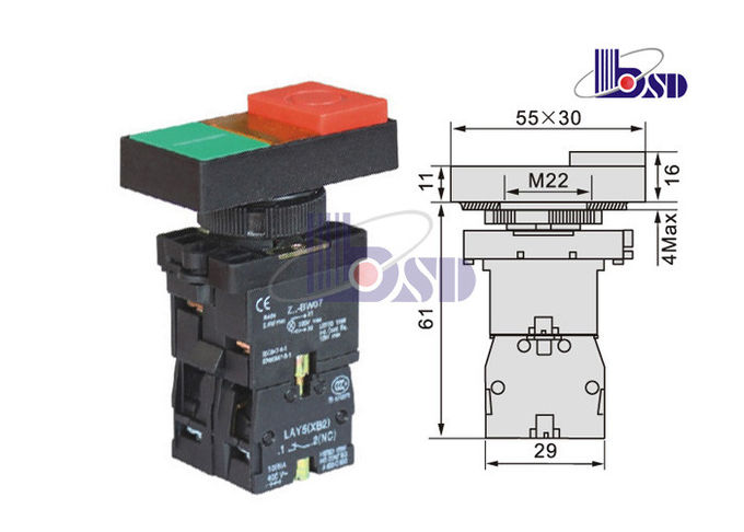 LAY5（XB2）-EW8465 spring return flat button push button swithes