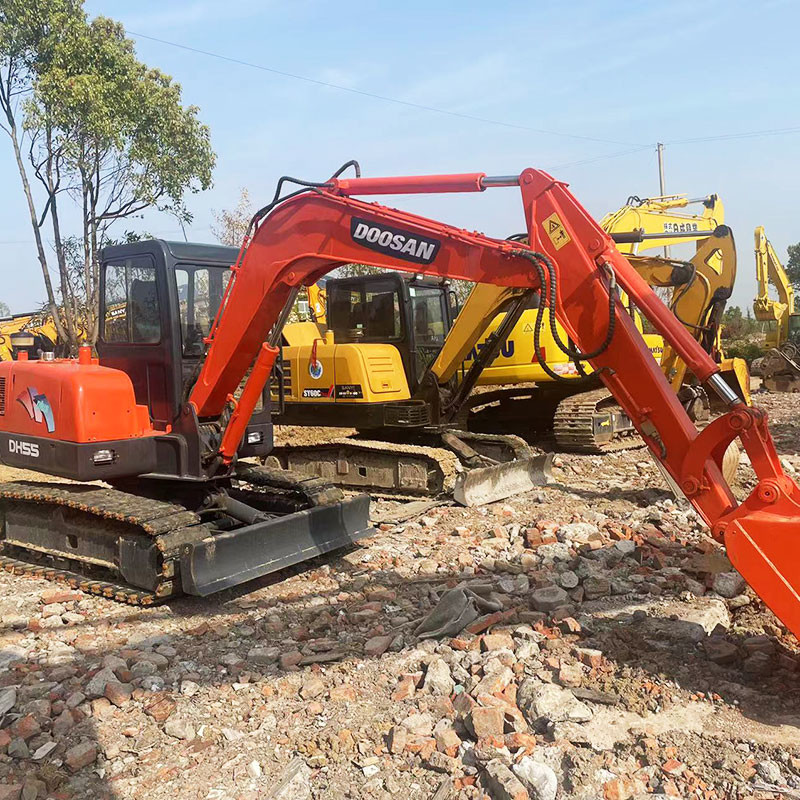 DH55 Used Doosan Excavators 36KW Rated Power 0.2m3 Bucket Capacity High Efficiency