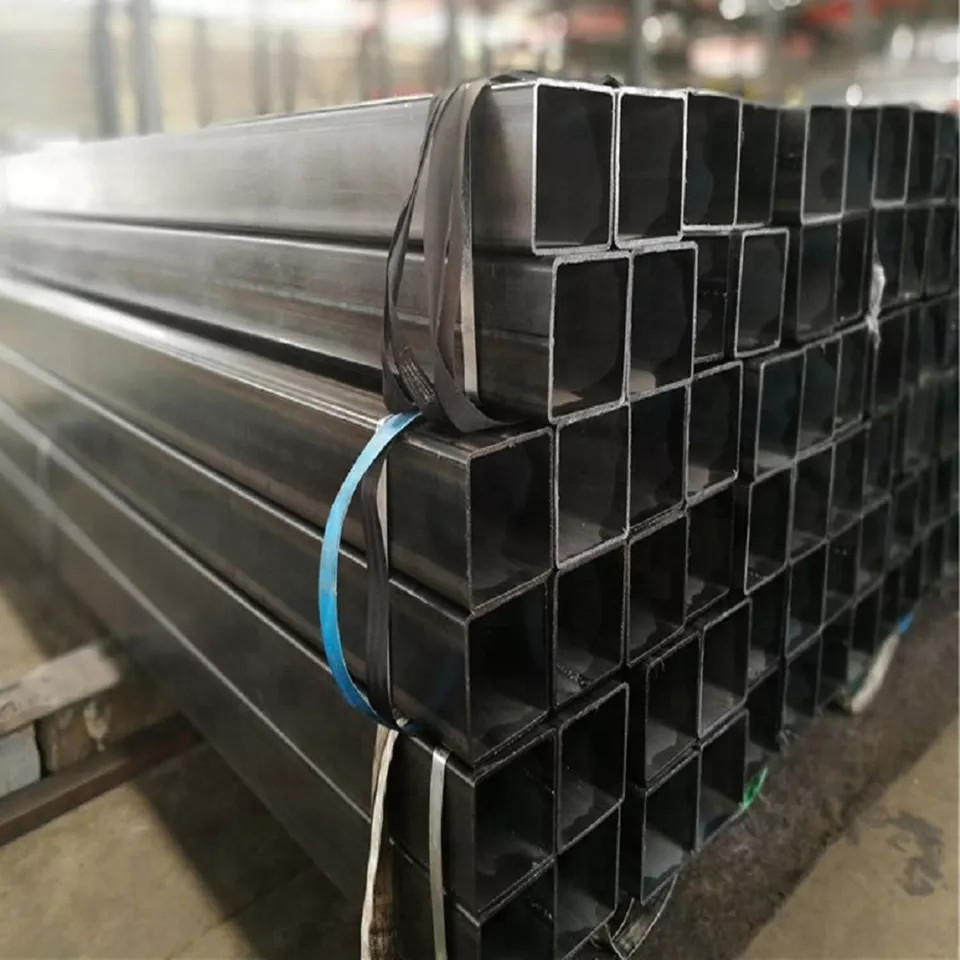 Black Square Pipe ERW Welded Black Steel Pipe Hot Dipped Galvanized Carbon Steel Pipe Welded Pipe