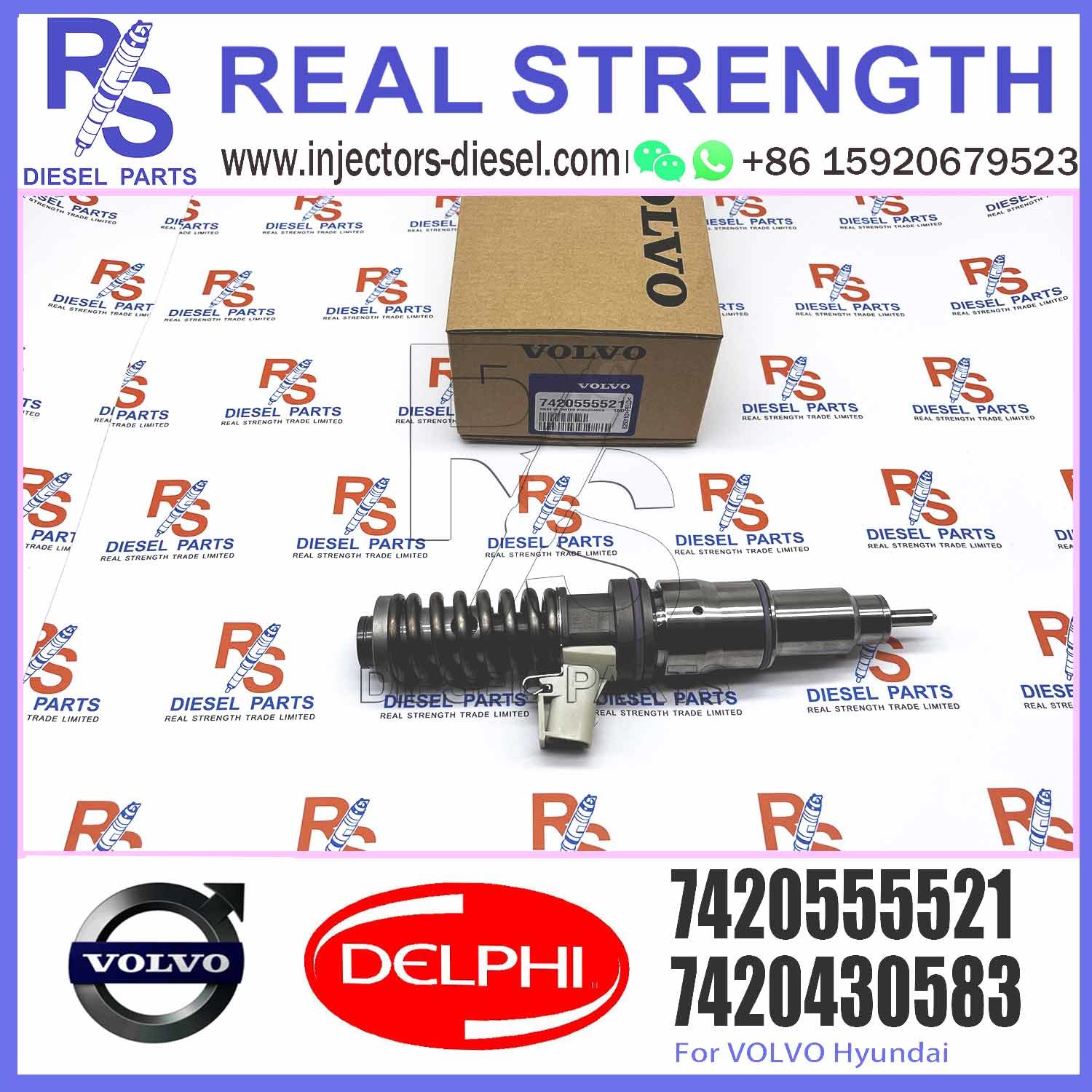 20555521 common rail diesel injector RVI 7420555521 For V-O-L-V Truck for E3.1 Diesel Fuel Injector BEBE4D04002