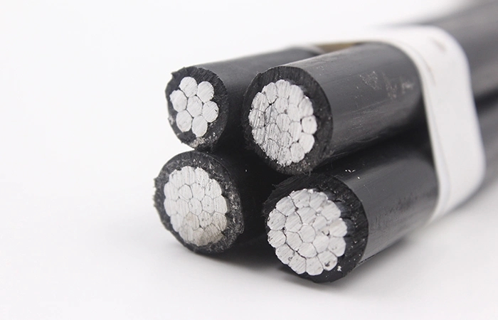 Aluminum Conductors Overhead ABC Aerial Bundled Cable for 0.6/1KV Voltage Round Wire