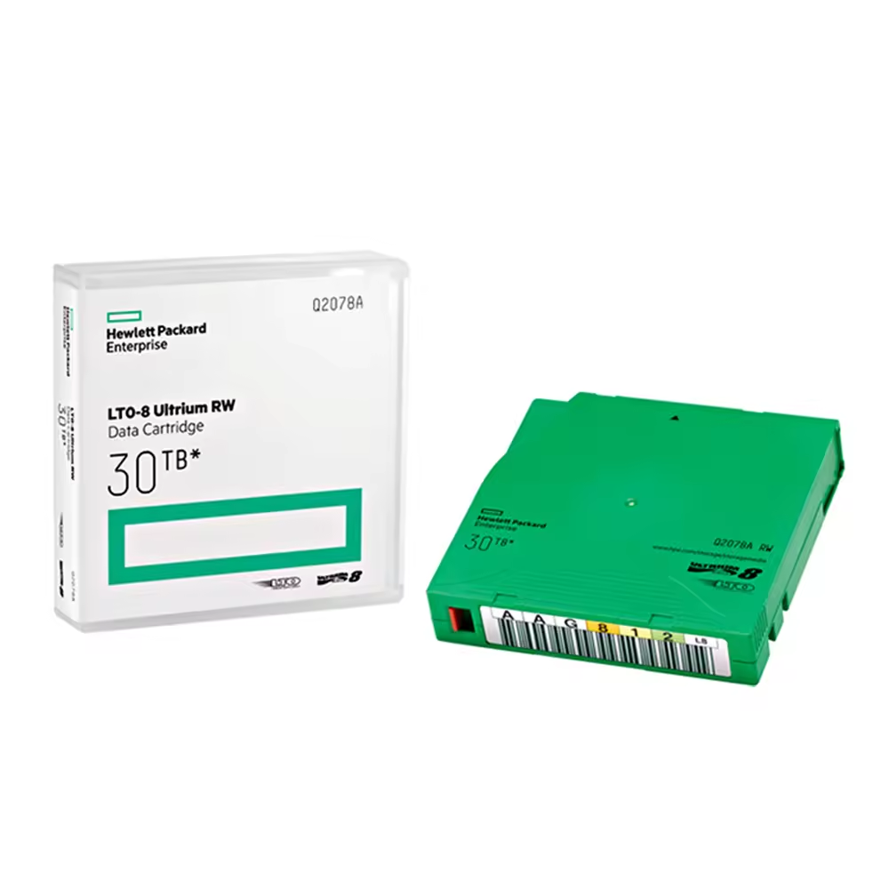 Rack Compatible HPE LTO-6 Ultrium 6.25TB RW Data Cartridge C7976A for Servers 1 Pack