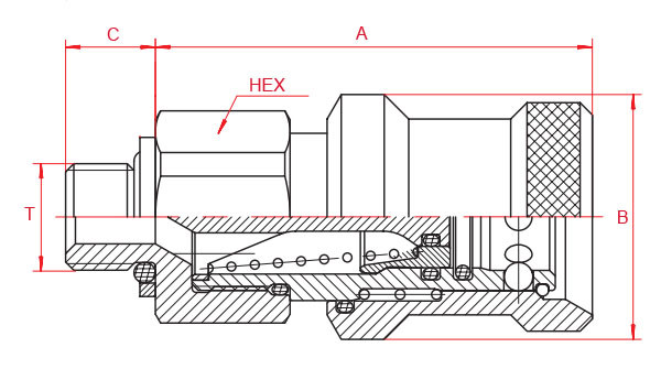 ISO 16028 Flat Face Hydraulic Fittings