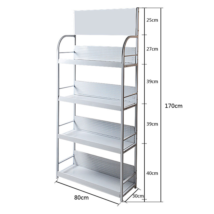 4 Tier Car Battery Display Rack Metal Lithium Battery Rack Display For Retail Store