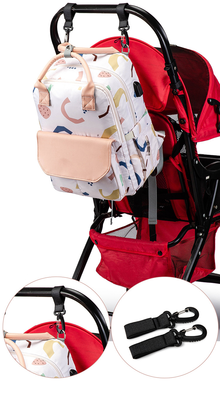 New Print Multi-function Baby Care Backpacks Waterproof Mommy Outdoor Travel Diaper Bags Large Capacity Mom Maternity Mochila