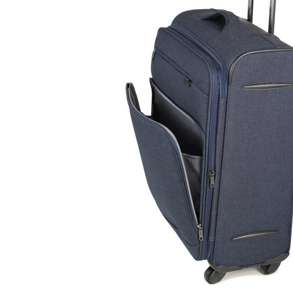 4 Wheels Expandable 210D Polyester Soft Trolley Luggage