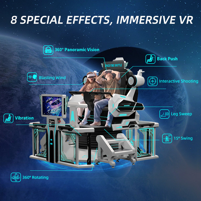 4d 8d 9d Virtual Reality Simulator Vr Game Machine Roller Coaster Vr Chair 2 Seater