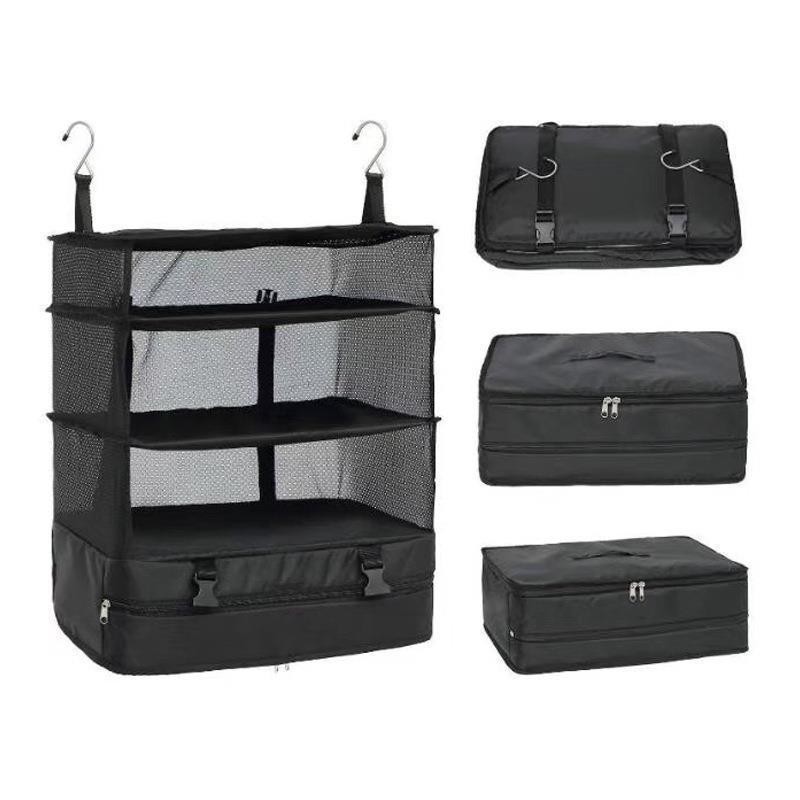TRAVEL HANGING BAG HOME GOODS FOREIGN TRADE NEW MULTI-FUNCTIONAL CLOTHING TRAVEL THREE-LAYER STORAGE BAG HANGING BAG