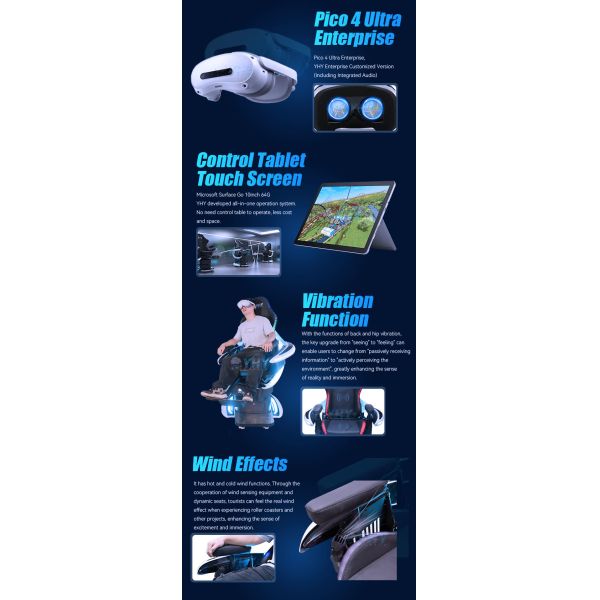 Popular Selling Simulator Arcade VR Game Machine Equipment 360 VR Motion Chair Immersive Sense Effects