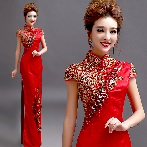 Chinese Style Mermaid Wedding Dress