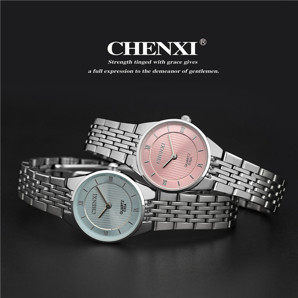 Ladies Watches Pink Light Blue Office Lady Girls Watches for Teens Stainless Steel Watches