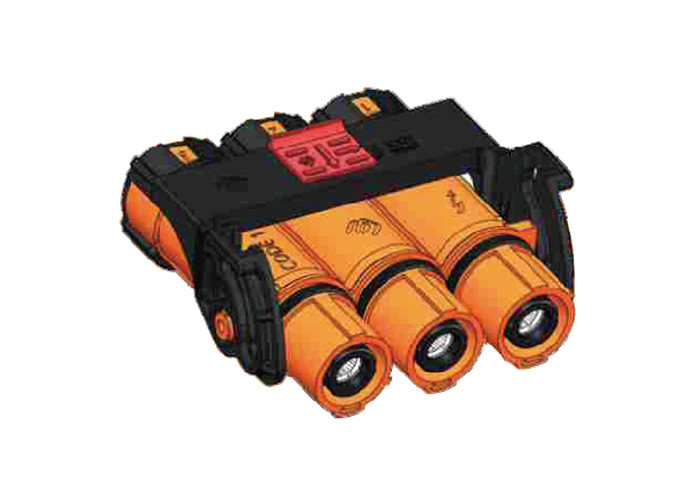 EMI Shielded 3 Pole Connector , 200A Double Lock RV Battery Connector