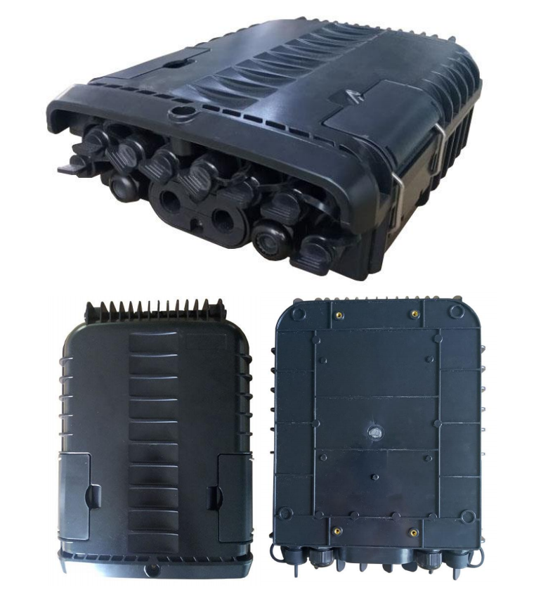 Grey Optic Fiber Access distribution box 1*8 PLC Splitter SC connector High Quality 8 Cores Fiber Optical Terminal Box