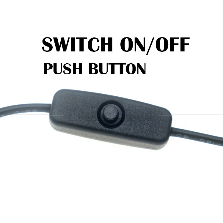 12V Led Strip Light Power on off Switch USB Connector to Open Wire Converter Charge Cable