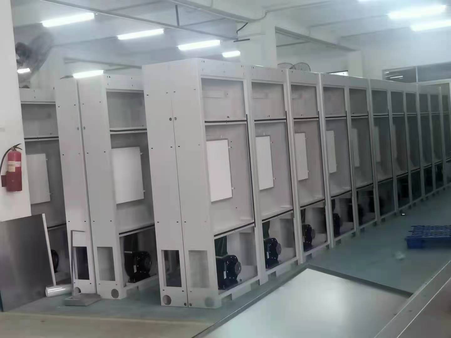 Electronic Industry Clean Room Shower Pass Box Powder Coated Steel