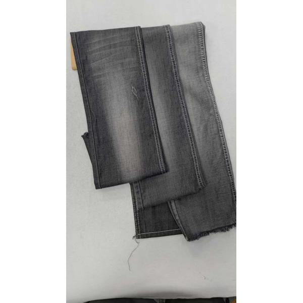 Light weight 6.8oz BLACK/WHITE with full width 69/71" No Stretch Denim fabric JSD2035B for wholesale denim fabric