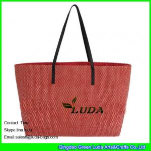 China LUDA carolina herrera handbags cheap paper straw promotional bags on sale