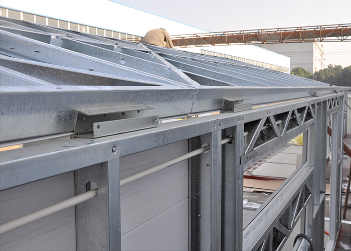 Light Steel Frame Prefabricated Homes Hurricane Resistant Fast Assemble House Kits With Folding System