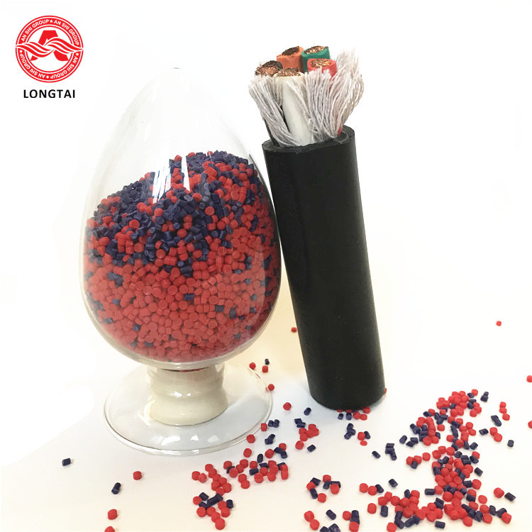 Shock Proof 85A ST2 90C PVC Granules Cable Insulation Tensile Strength 12.5Mpa