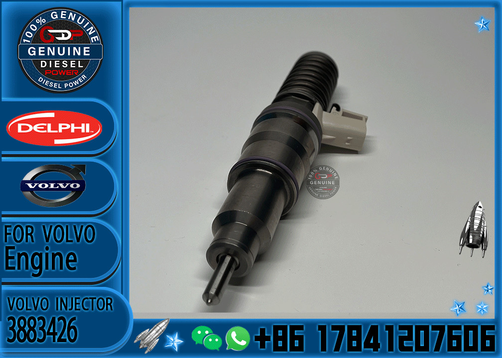 Reman Fuel Injector BEBE5D00001 BEBE5H00001 3883426 3801144 for Volvo Penta TWD1672GE TWD1652GE TWD1653GE TWD1663GE Engine