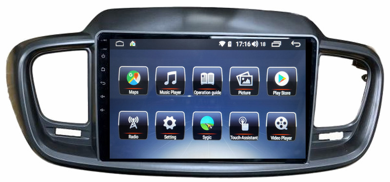 Ouchuangbo car gps nav stereo audio Android 8.1 for Kia Sorento right driving support USB wifi dual zone 1080P video