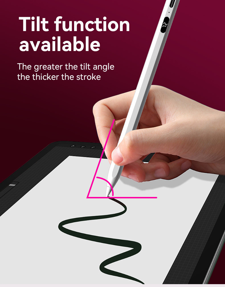 Fast Charge White Stylus Pen With Palm Rejection For Apple IPad Pro Air Mini