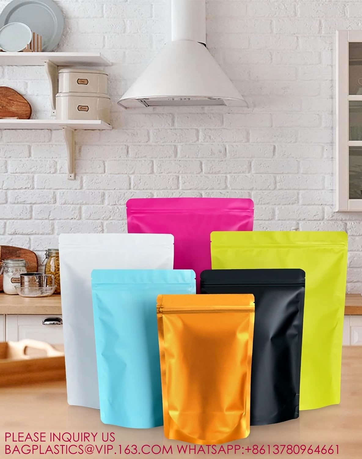 Golden Resealable Stand Up Bags,Smell Proof Pouch Sealable Foil Pouch Bags For Packaging