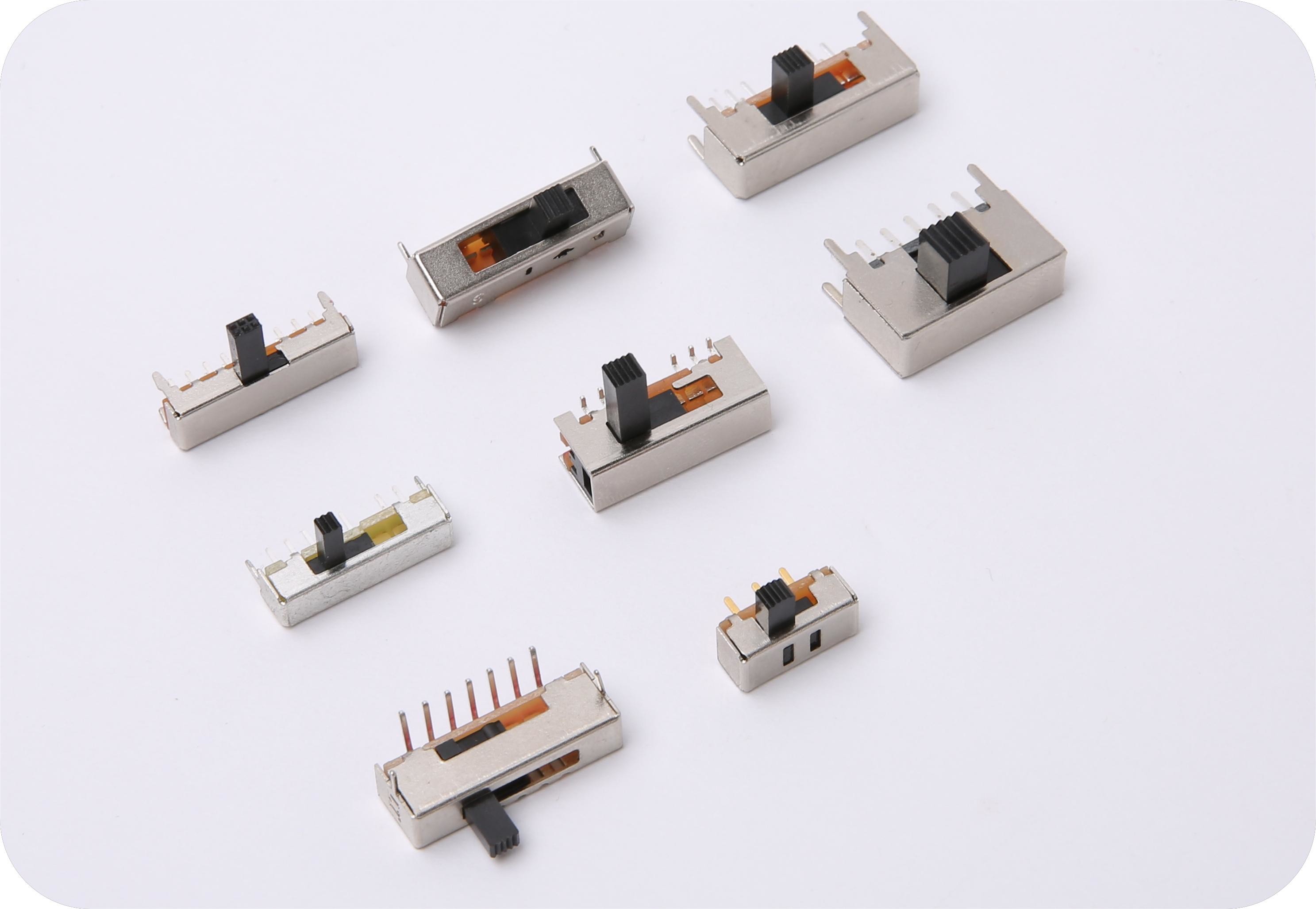1 Pole 2 Position SPDT Slide Switch SPCC Material With Zinc Plating SK12F01