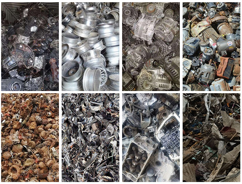 Scrap Steel Iron Aluminum Motor Stator Recycling Machine Vertical Hammer Mill Crusher