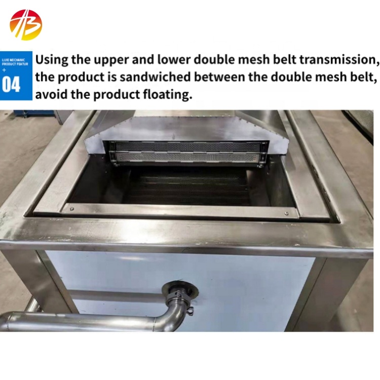 Automatic Continuous Potato Chips Frying Machine for Food Shop 2500*1000*2400 Size