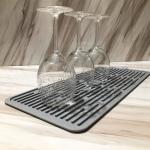 Non Slip Drying Extra Large Sink Protector Kitchen Stemware Dish Drainer Mat
