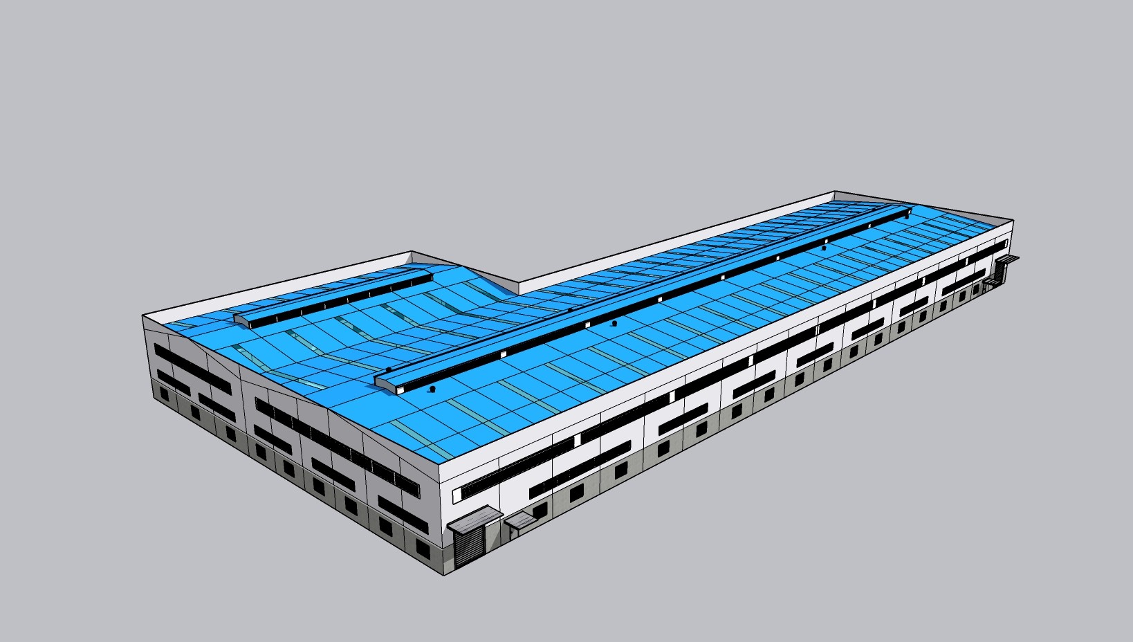 Economical Prefabricated Metal Warehouse Fast Constructionn Speed Rapid Installation Rate