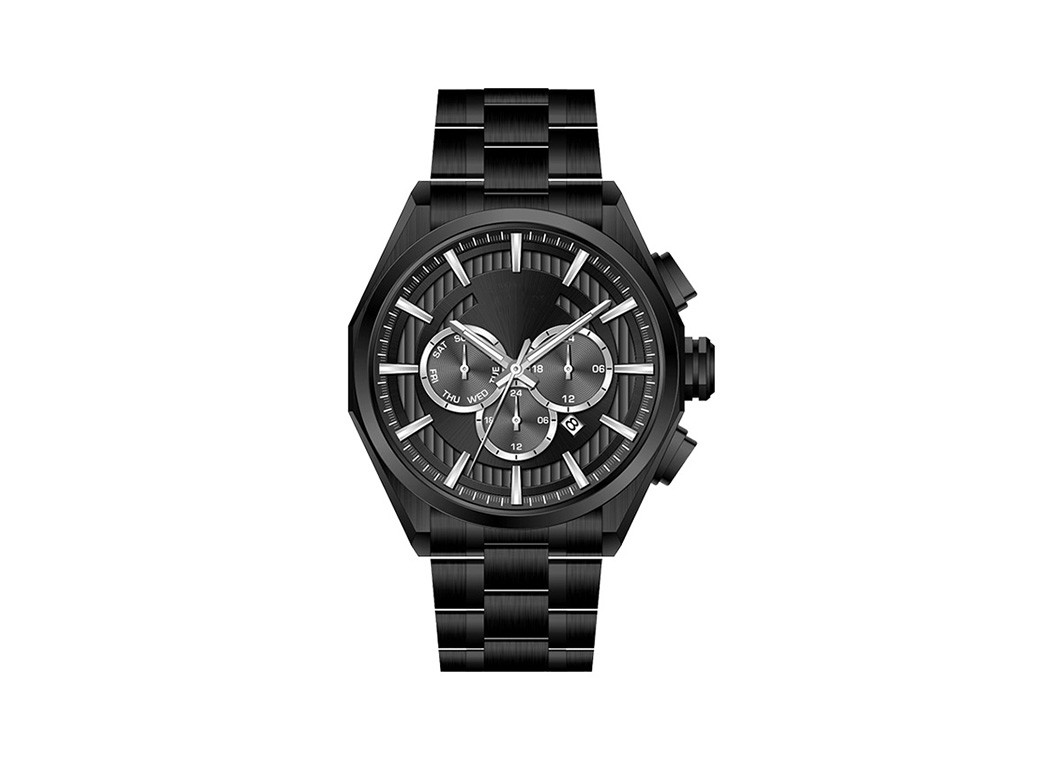Multifunction Man 316L Quartz Wristband Watch With Date 24H Function
