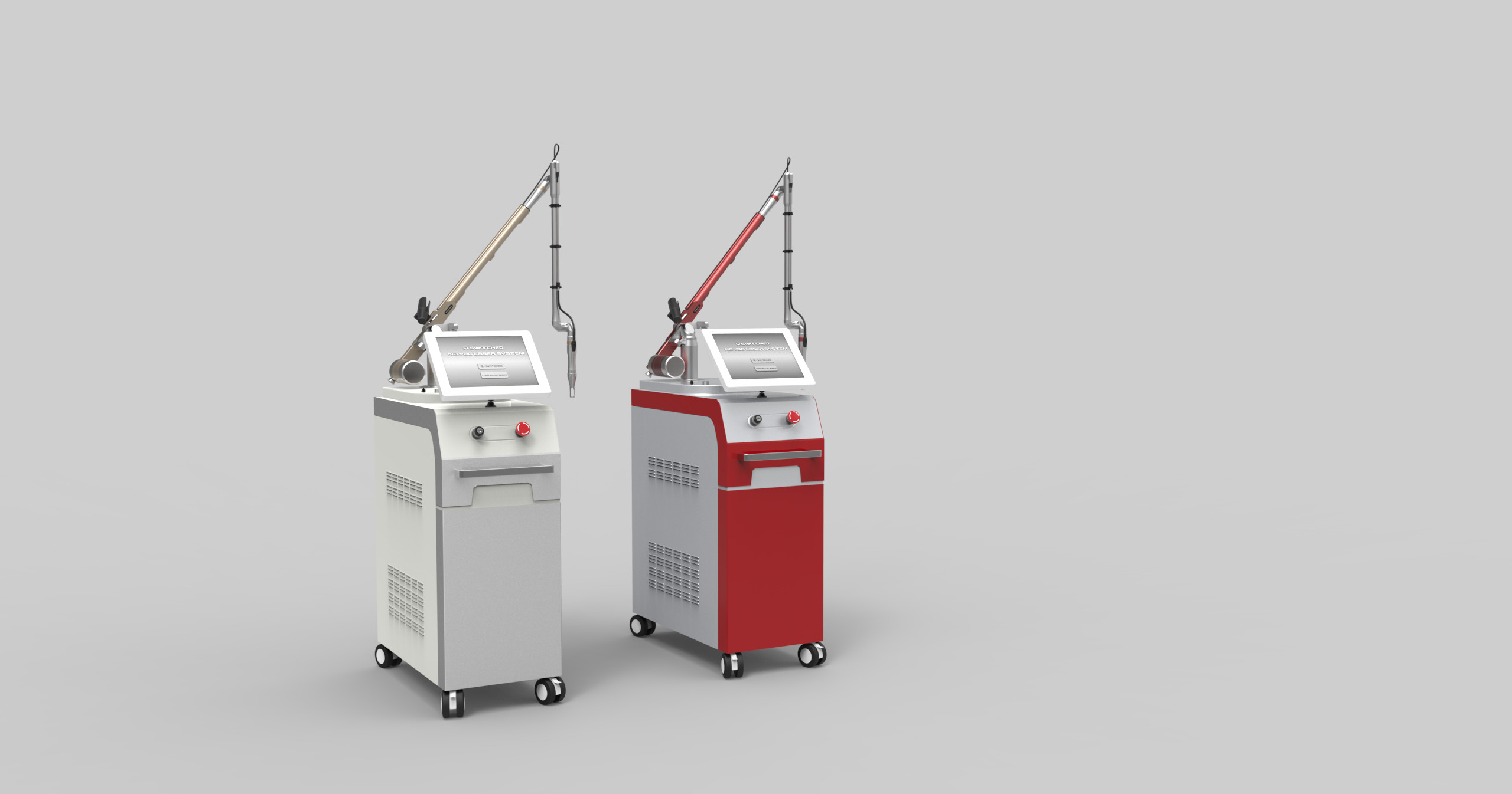 Professional 1064nm/532nm q switched yag laser colorful tattoos removal machine