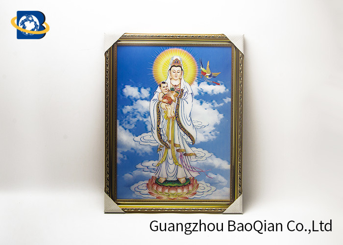 Religion Picture Lenticular Image Printing , 3D Printing Service High Definition