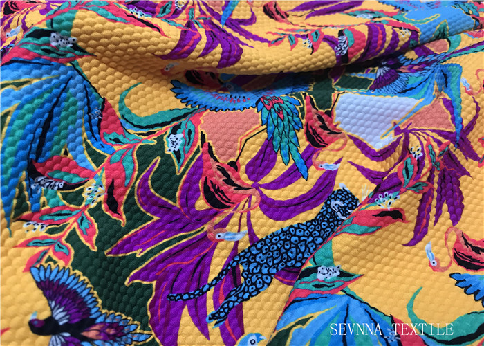 Heaven Print Fashionable Eco Friendly Bathing Suits Fabric 79% Repreve Nylon