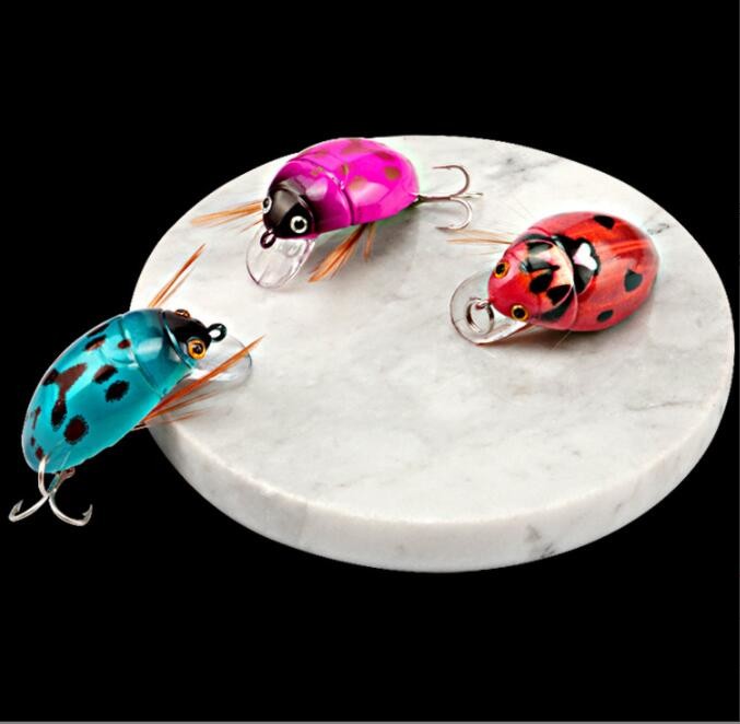 Floating Small Minnow Bait Crank Beetle 8 Colors 3.8cm / 4.1g