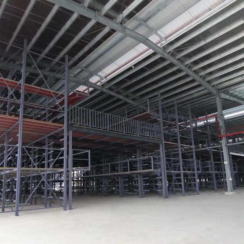 Customized Heavy Duty Steel Attic Steel Platform With Multi Lever Layer Warehouse Storage Racks