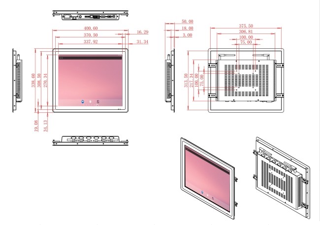 17-Inch Versatile Android Screen for Industrial Monitoring and Security Systems